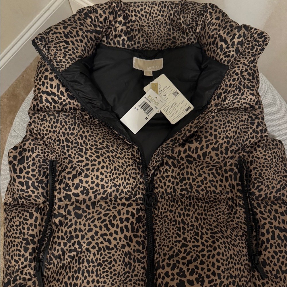 Michael Kors Khaki Puffer Vest